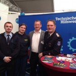 Am Stand des THW: Landtagsabgeordneter der SPD Wismar Tilo Gundlack
